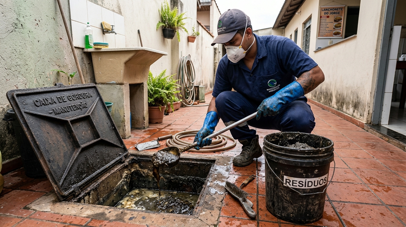 Manutenção de Caixa de Gordura em Piracicaba‑SP